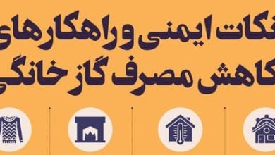 نکات ایمنی و راهکارهای کاهش مصرف گاز خانگی